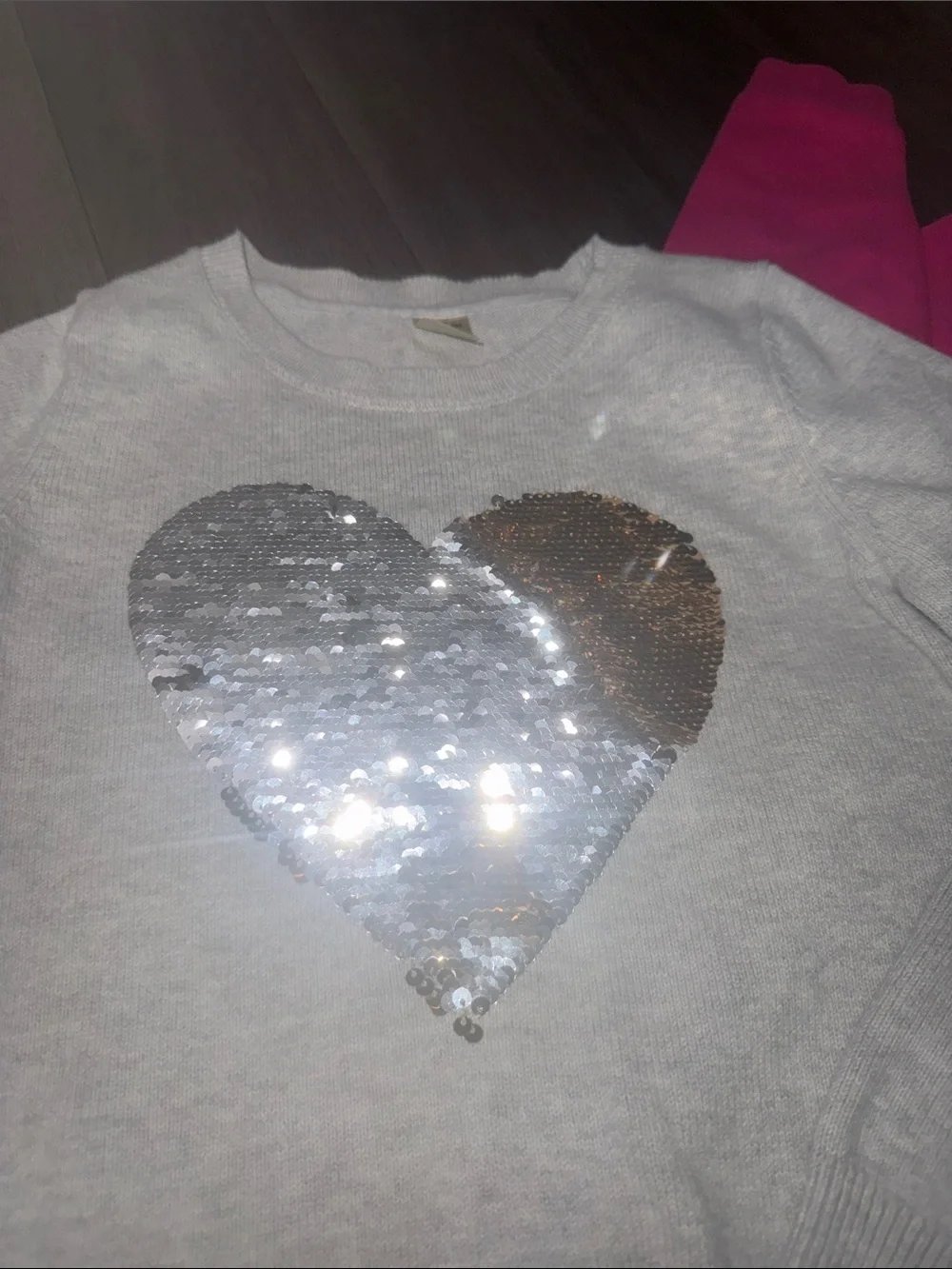 Bundle of Girls' Sweatshirts with Sequin, unicorn and hearts